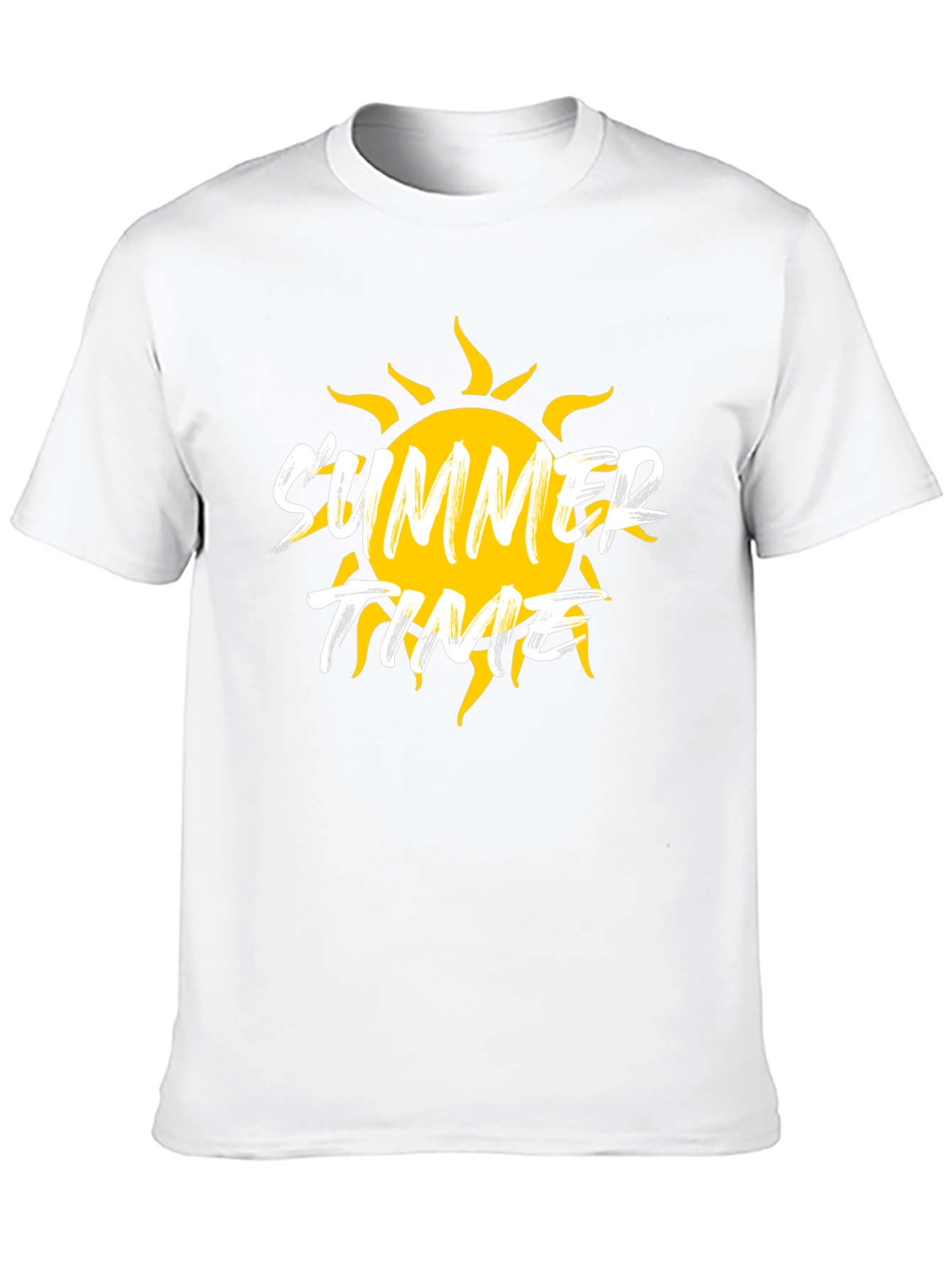 Summer Time Graphic Black T-Shirt