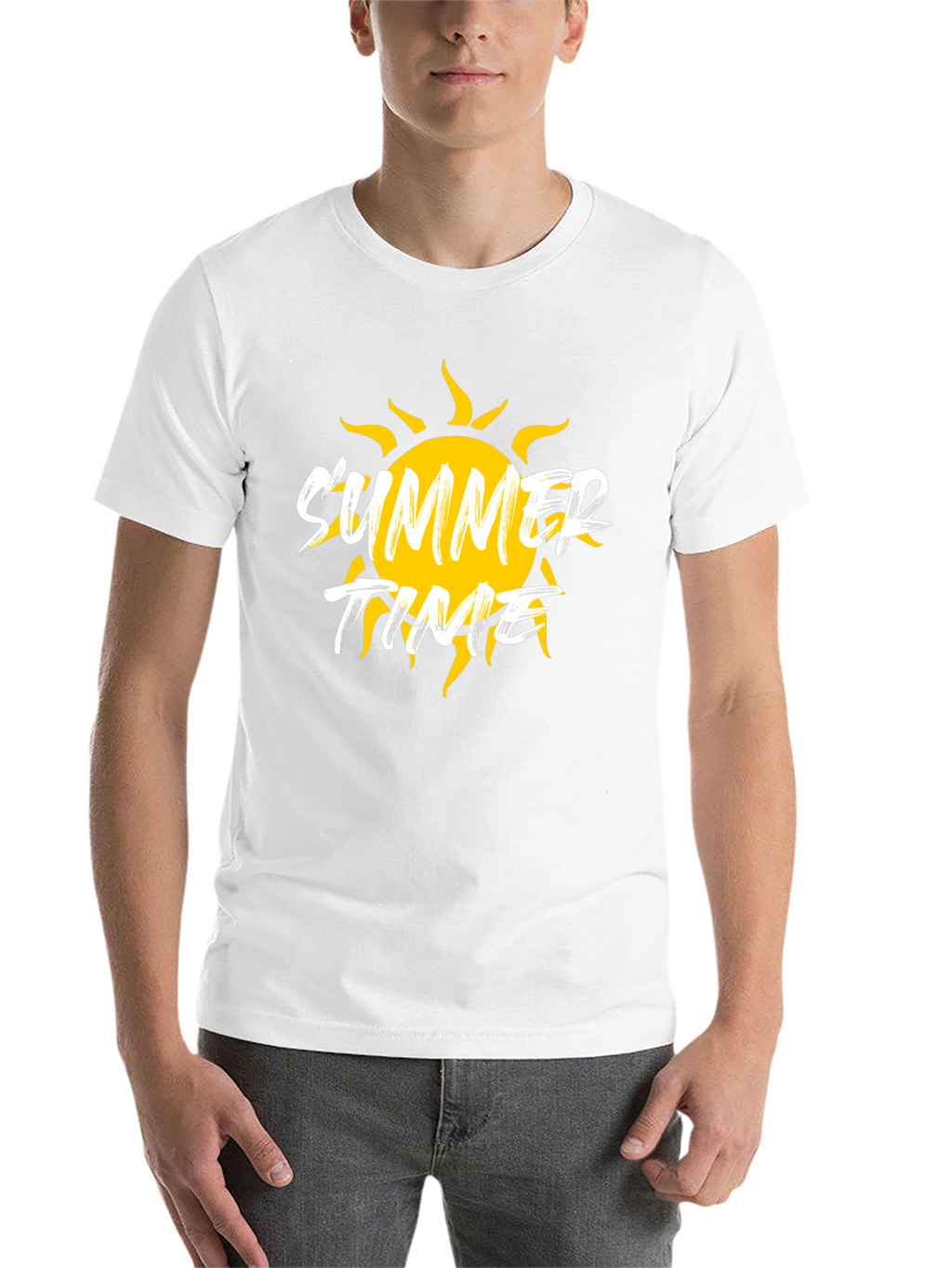 Summer Time Graphic Black T-Shirt