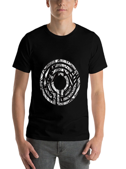 Abstract Graphic Print Crew Neck T-Shirt