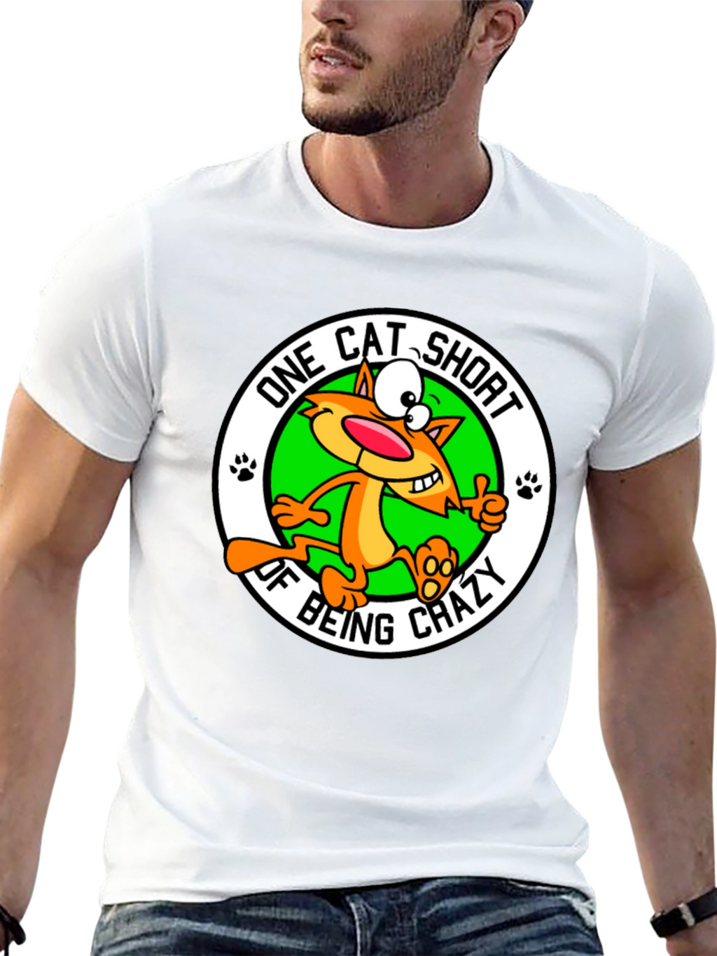One Cat Short of Crazy T-Shirt