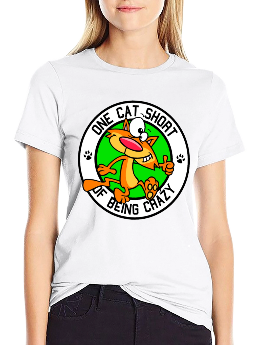 One Cat Short of Crazy T-Shirt