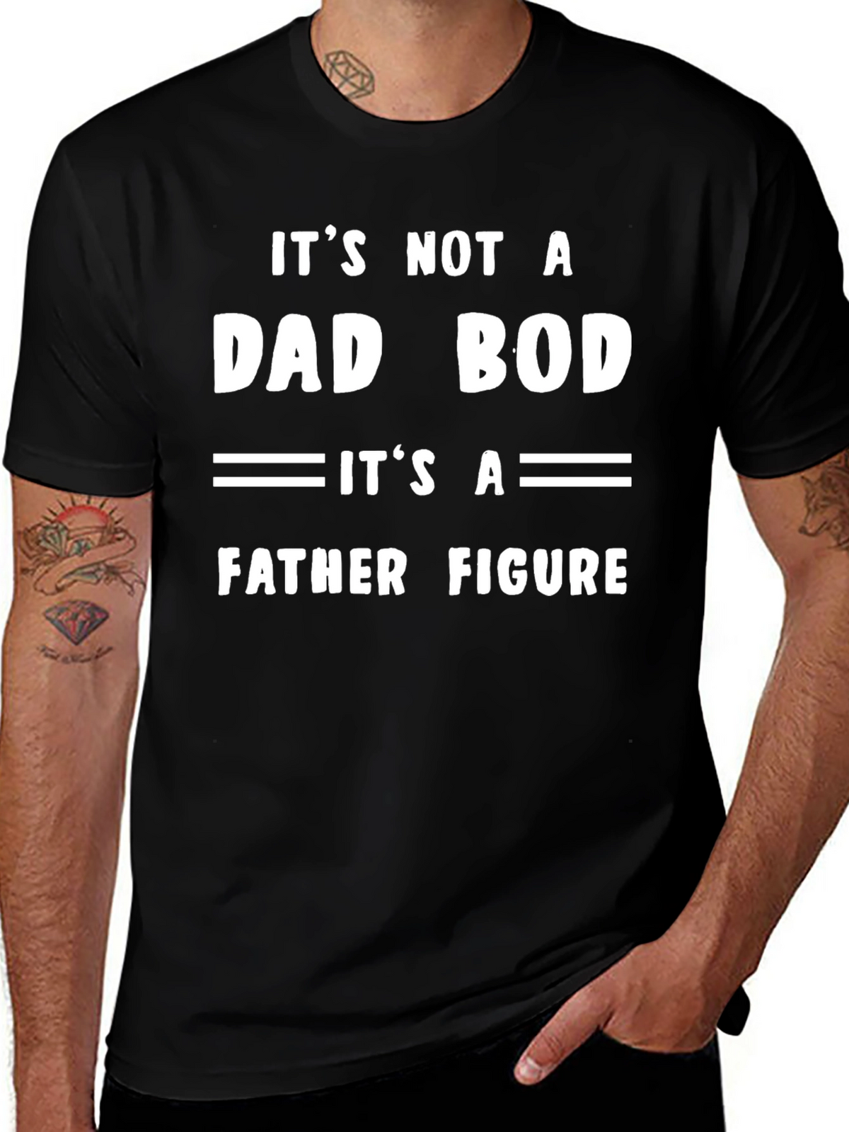 Dad Bod Father Figure Funny T-Shirt