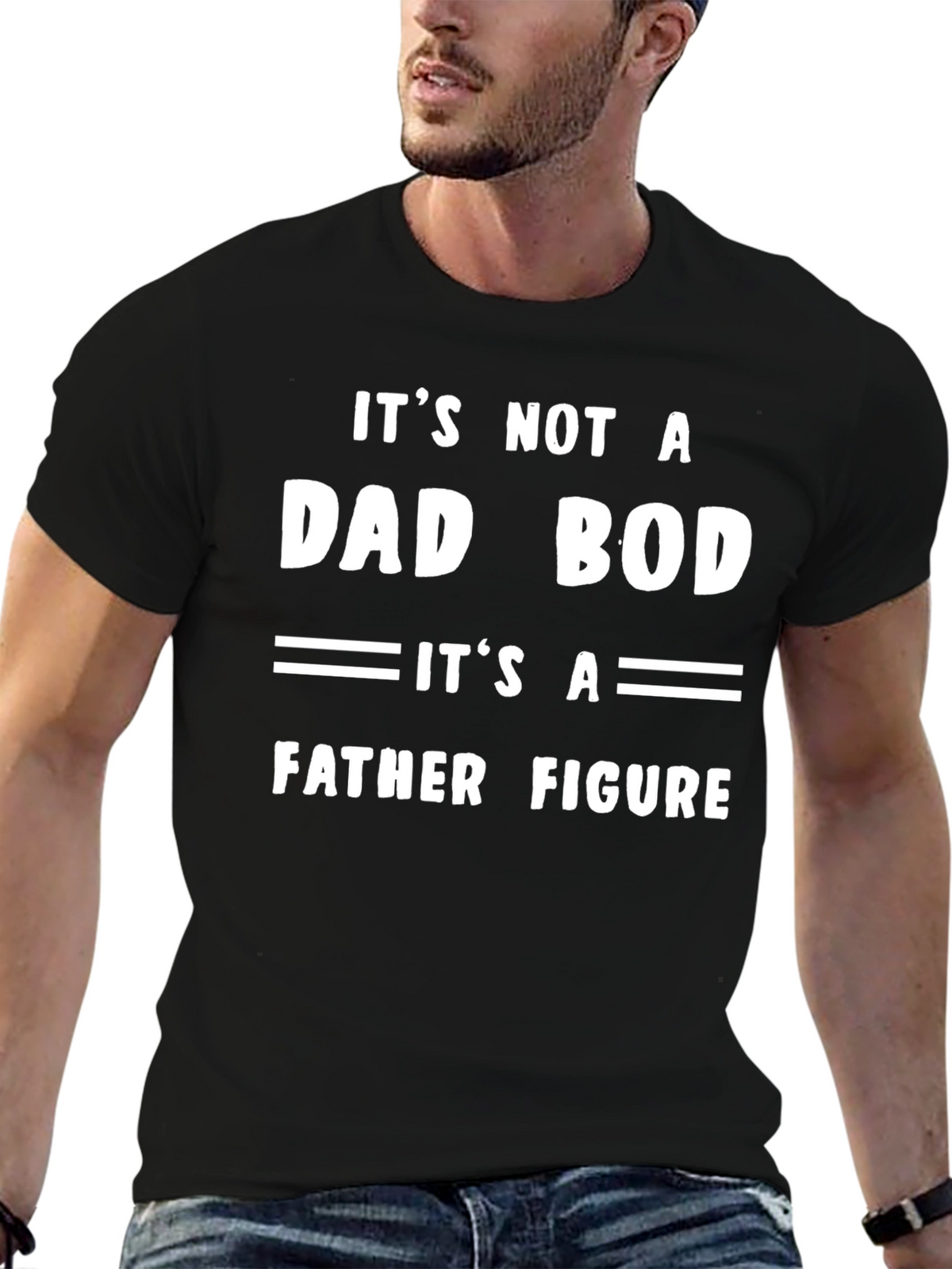 Dad Bod Father Figure Funny T-Shirt