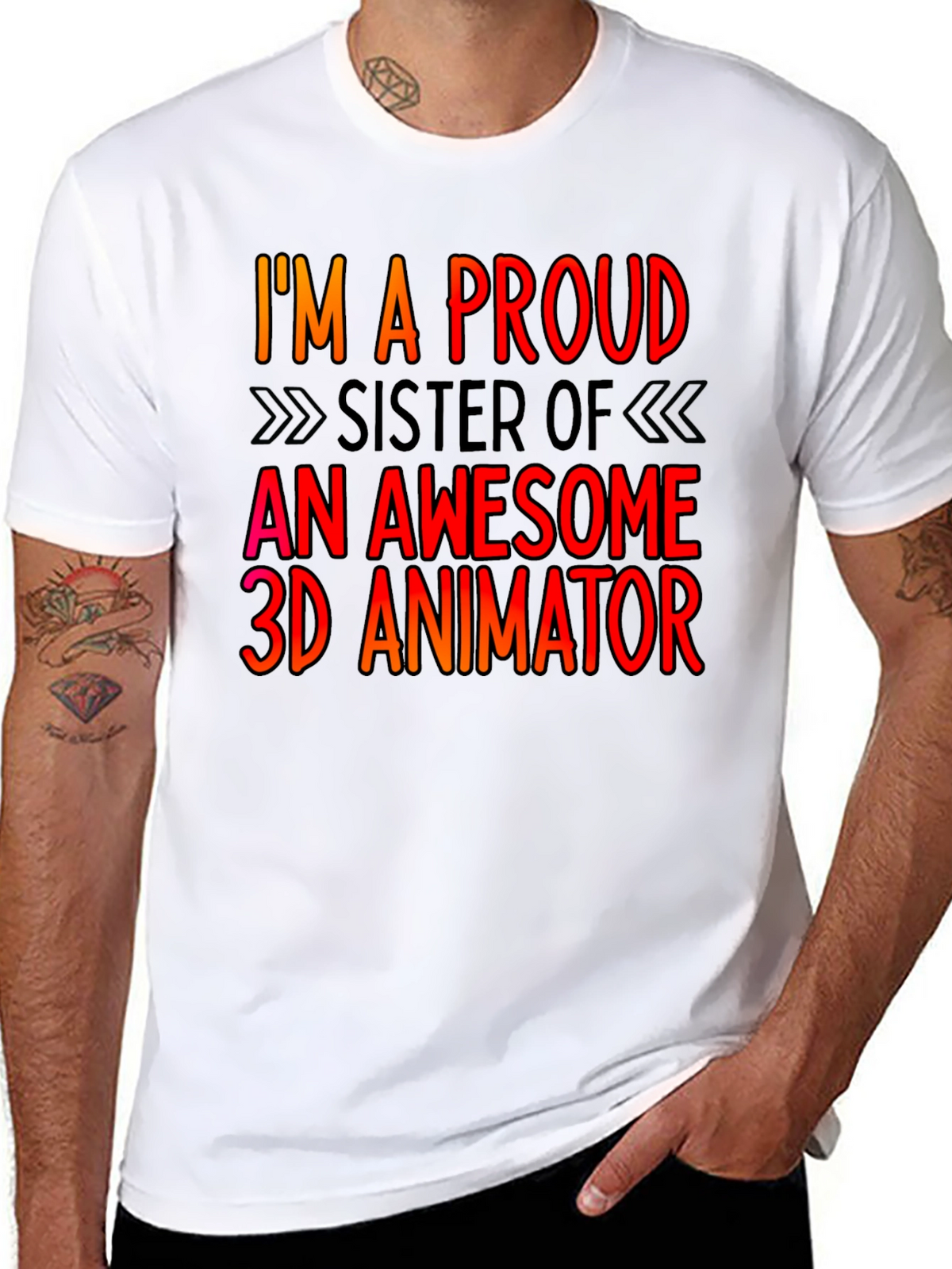 Proud Sister 3D Animator T-Shirt