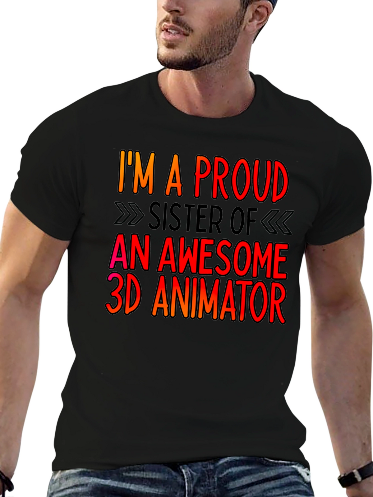 Proud Sister 3D Animator T-Shirt