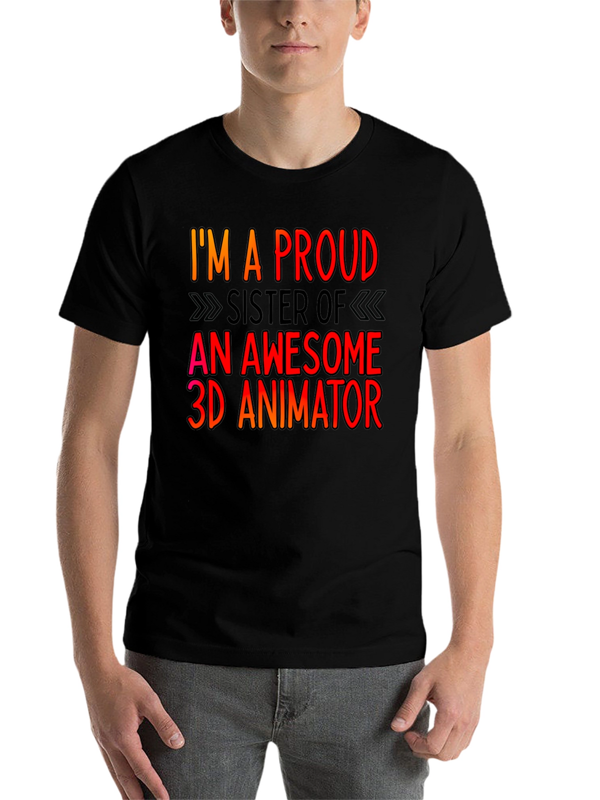 Proud Sister 3D Animator T-Shirt