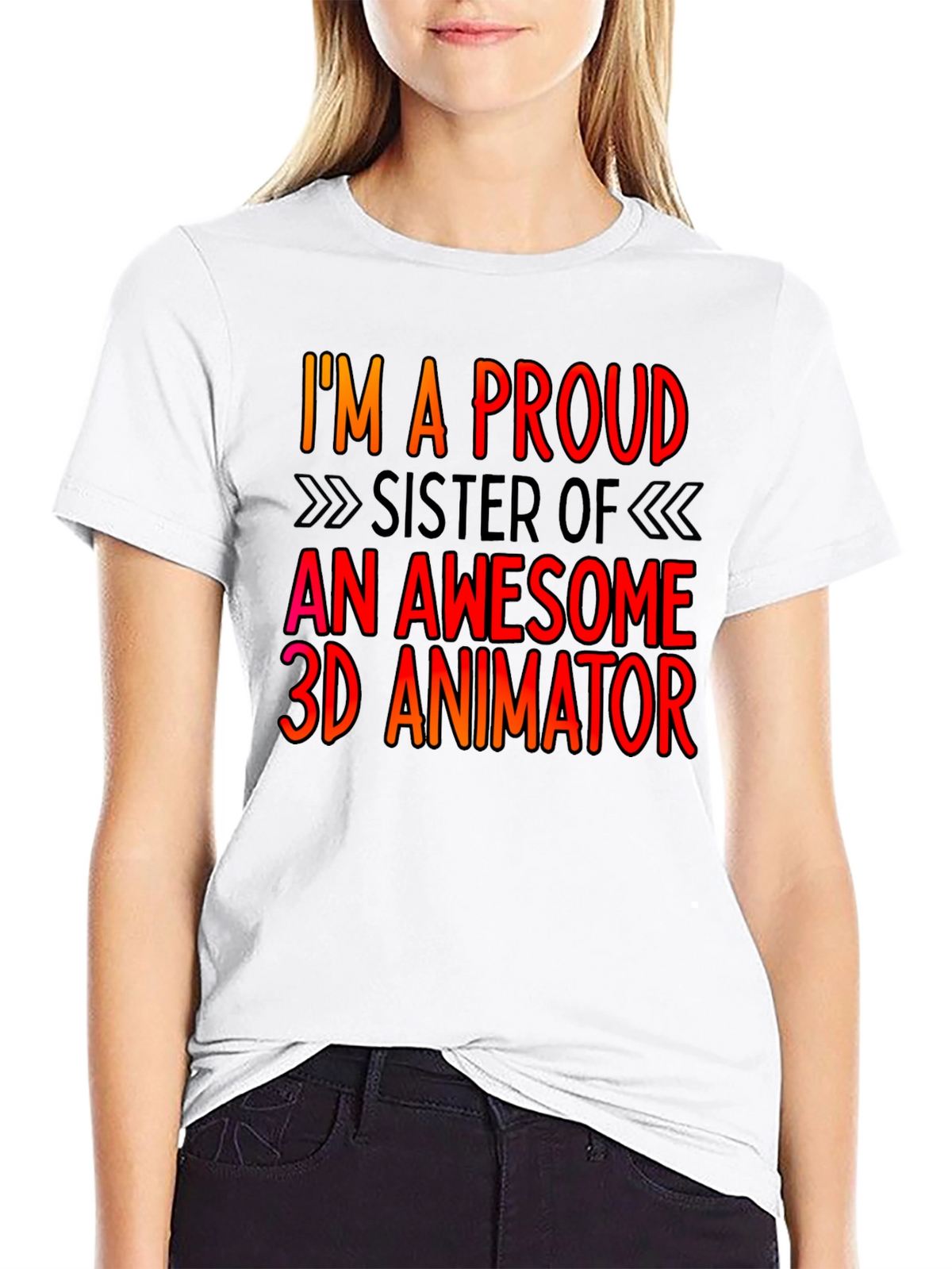 Proud Sister 3D Animator T-Shirt