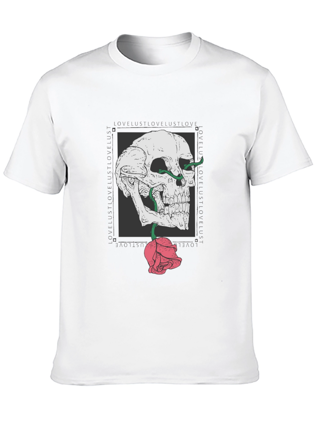 Skull & Rose Graphic T-Shirt - Edgy Streetwear
