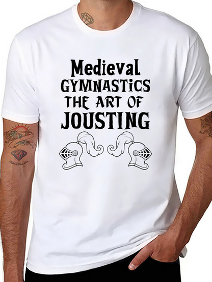 Medieval Gymnastics Jousting Graphic T-Shirt