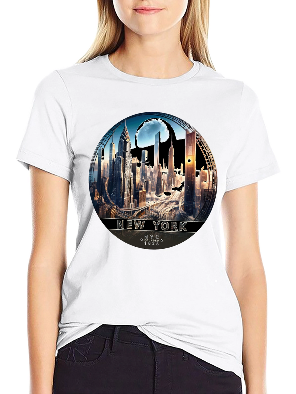 NYC Skyline Graphic Tee - Urban Style