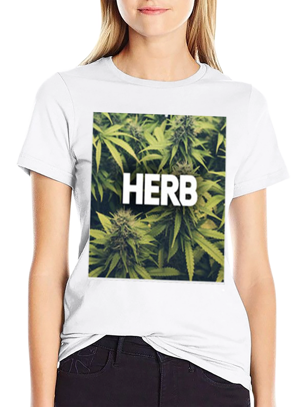 Herb Graphic Black T-Shirt