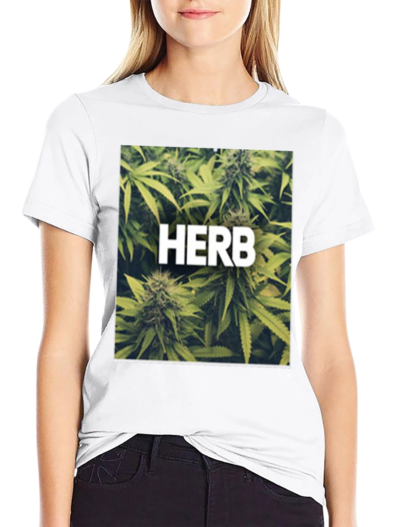 Herb Graphic Black T-Shirt