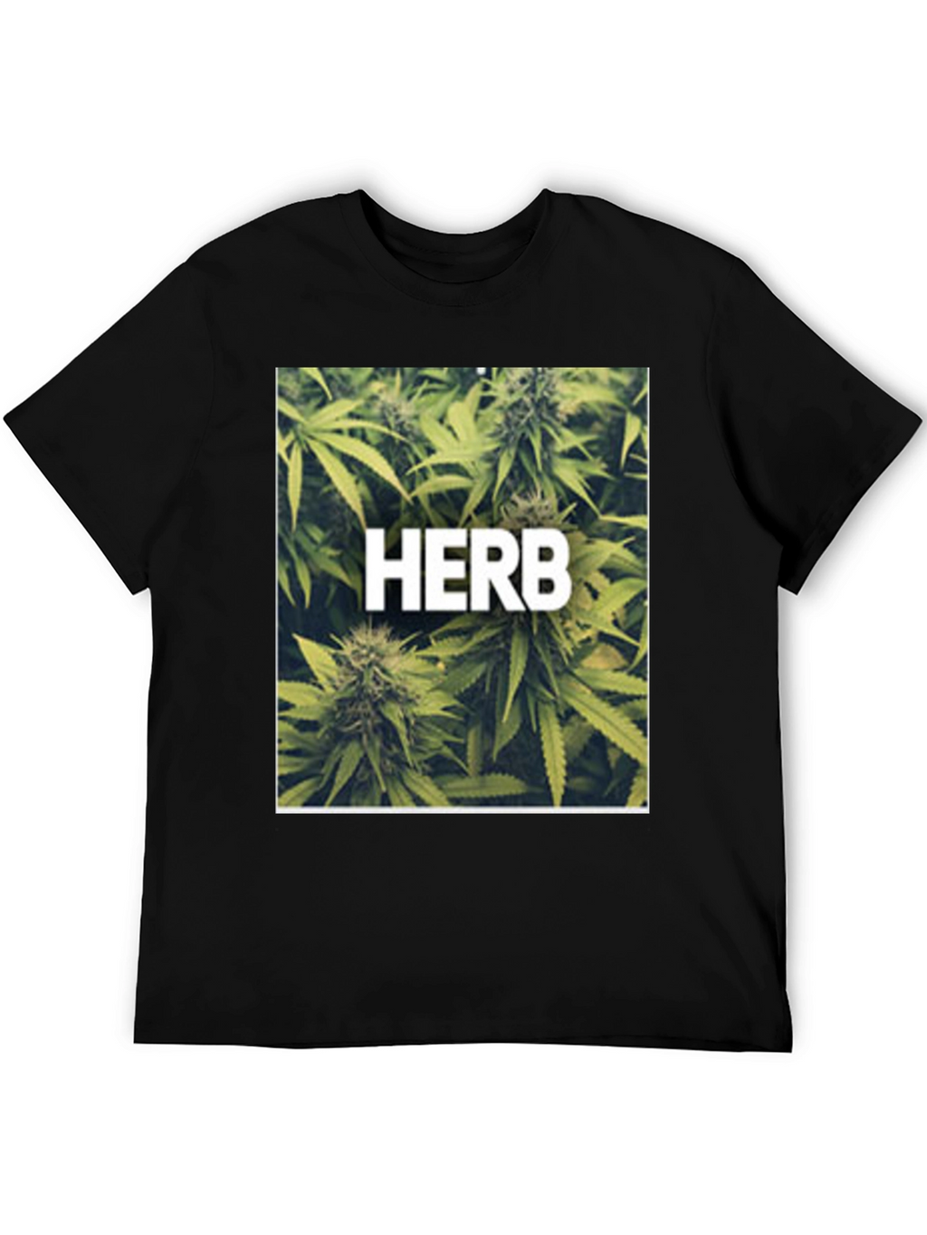 Herb Graphic Black T-Shirt