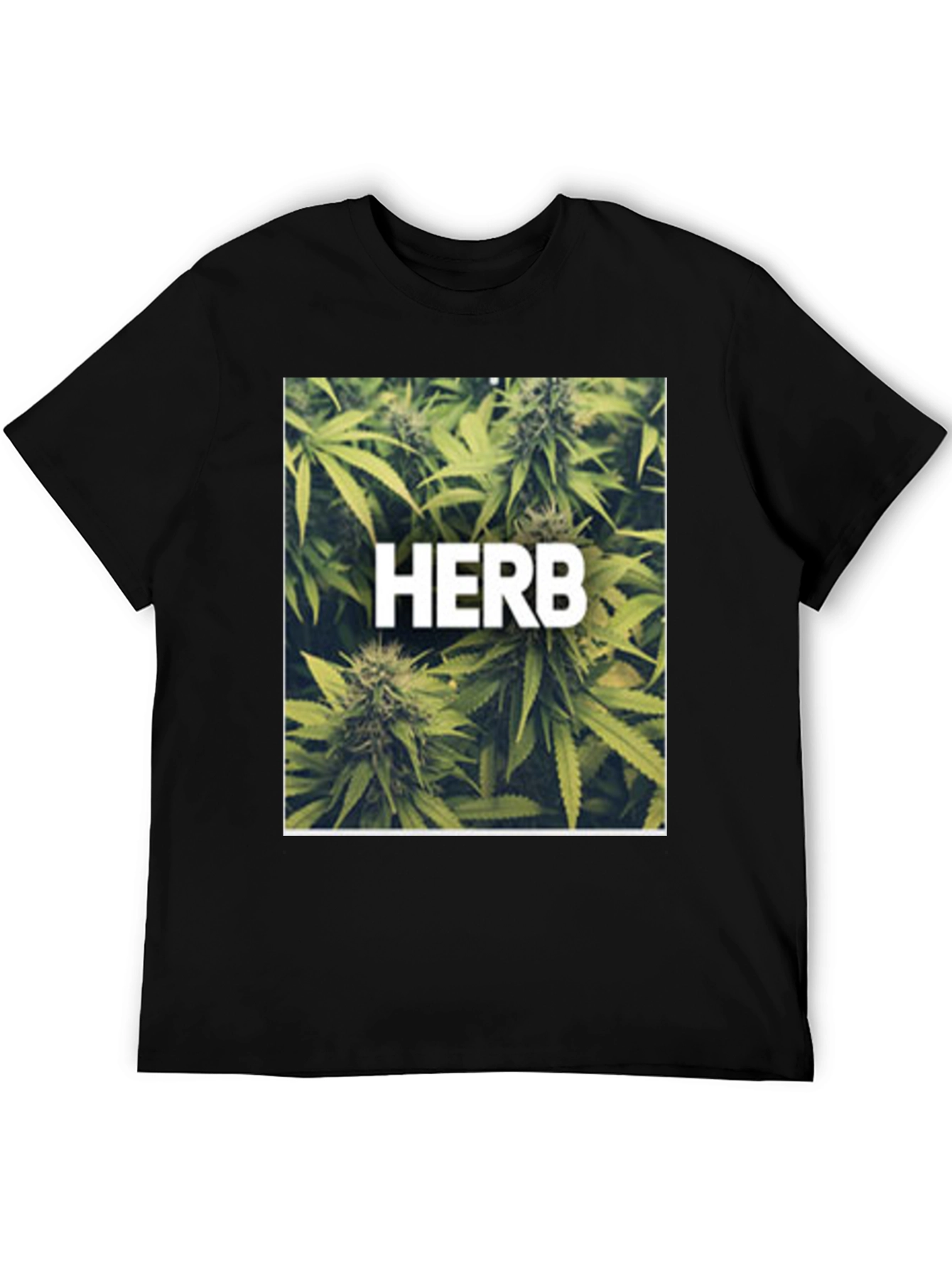 Herb Graphic Black T-Shirt