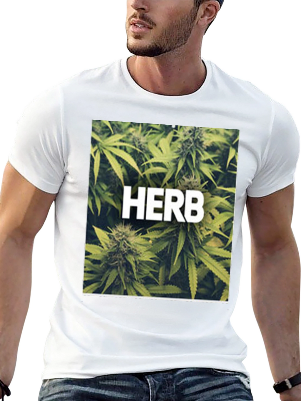 Herb Graphic Black T-Shirt