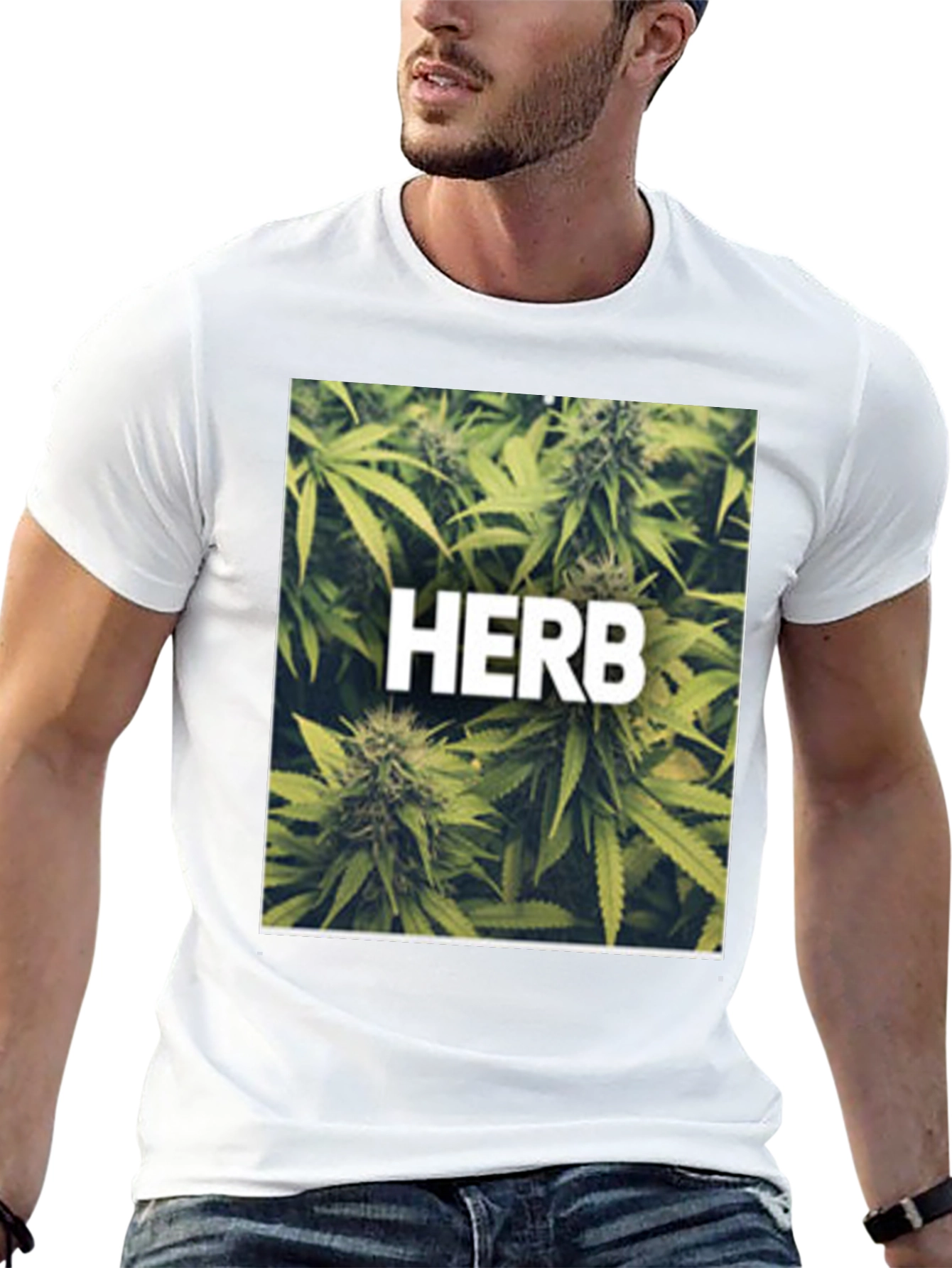 Herb Graphic Black T-Shirt