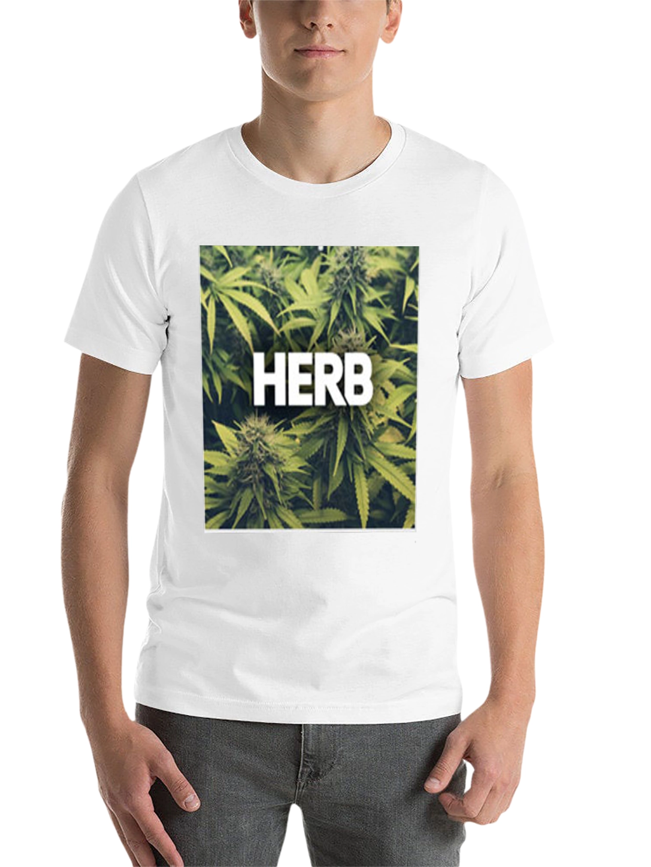 Herb Graphic Black T-Shirt