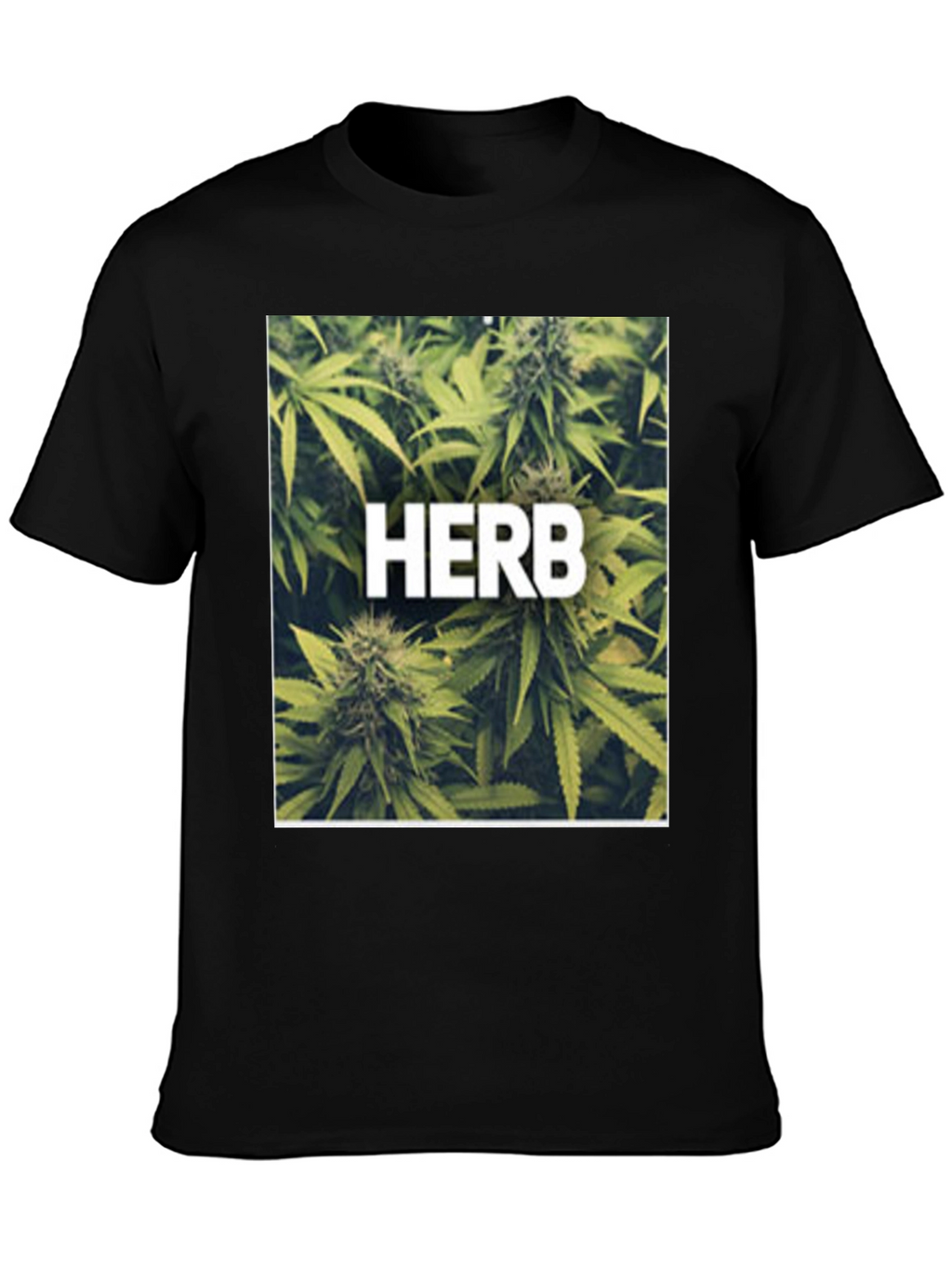Herb Graphic Black T-Shirt