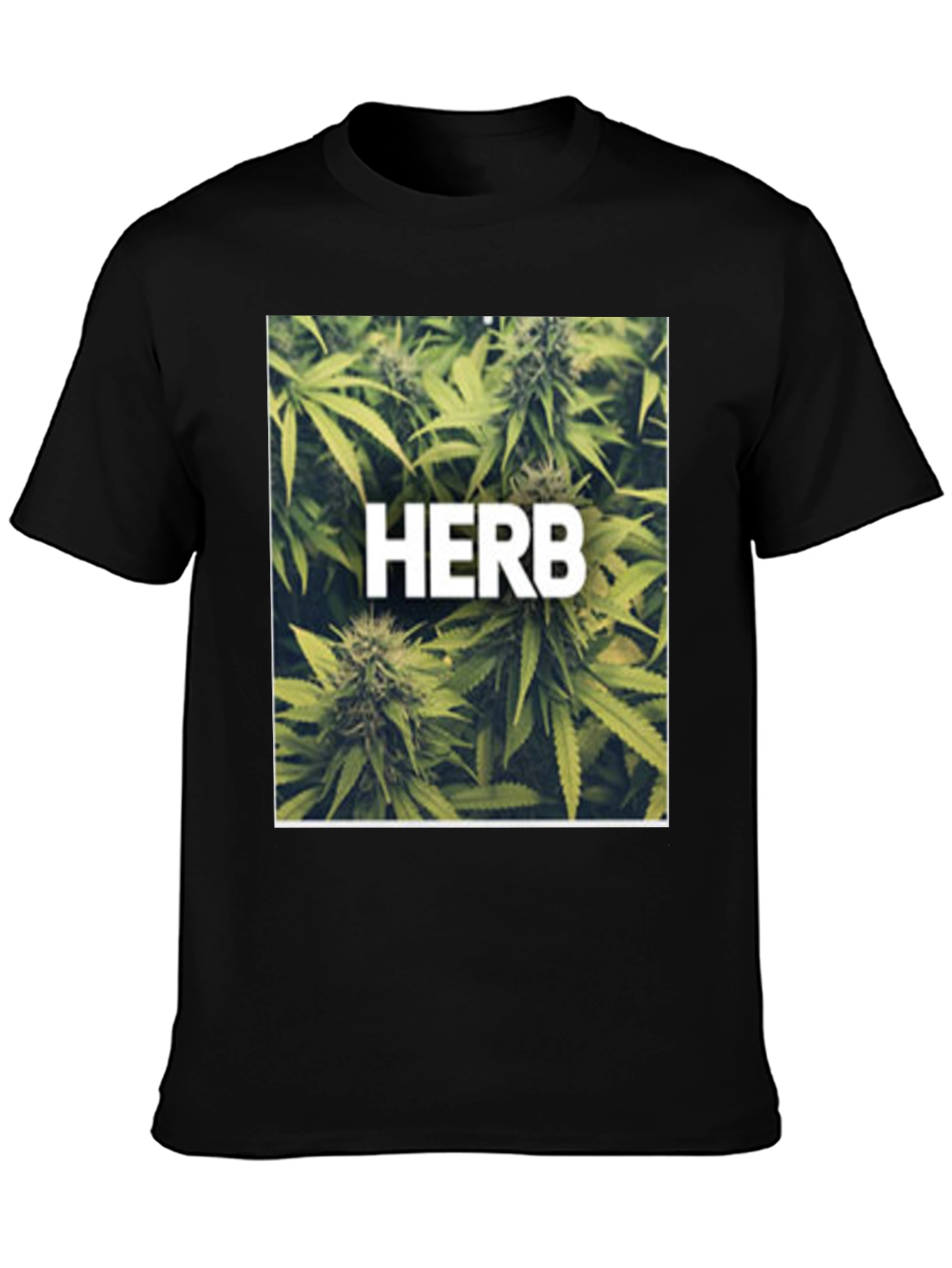 Herb Graphic Black T-Shirt