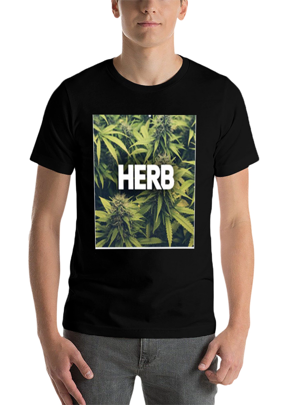 Herb Graphic Black T-Shirt