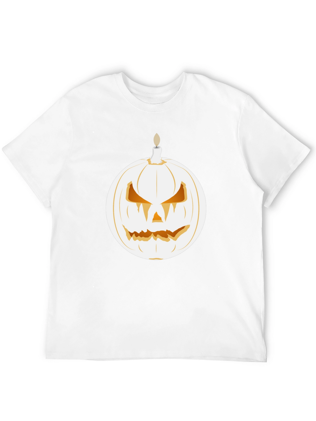 Spooky Pumpkin Candle Graphic Tee - Halloween Shirt