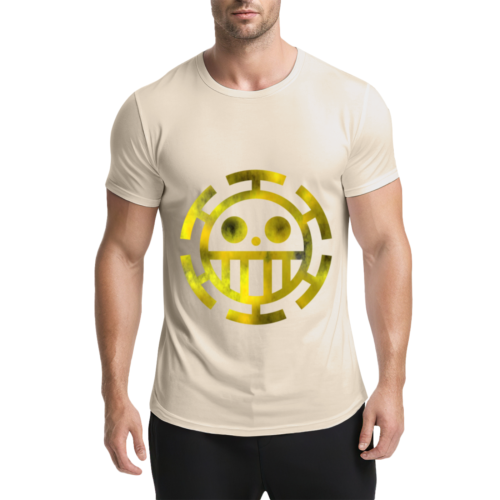 Trafalgar Law Heart Pirates Golden Logo One Piece T-Shirt