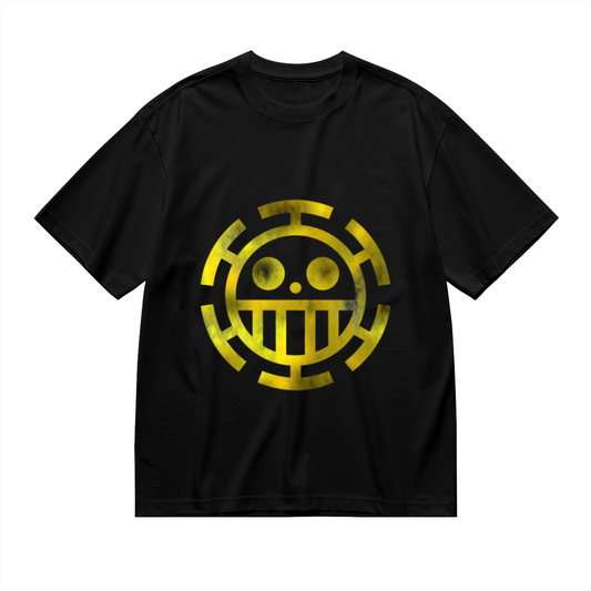 Trafalgar Law Heart Pirates Golden Logo One Piece T-Shirt