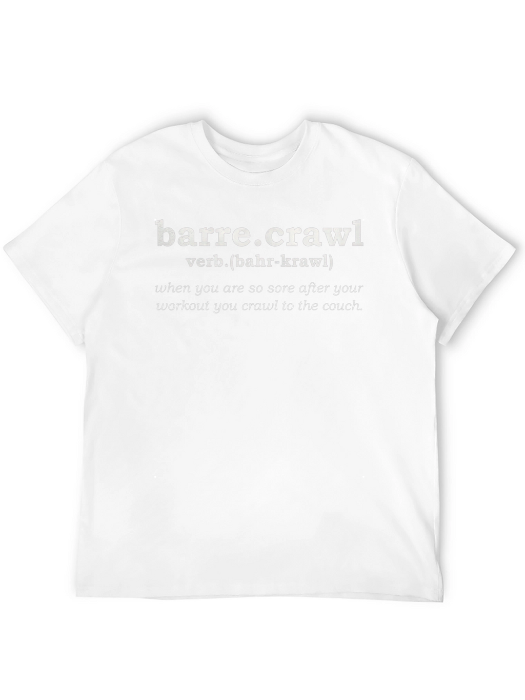 Barre.Crawl Definition Black T-Shirt