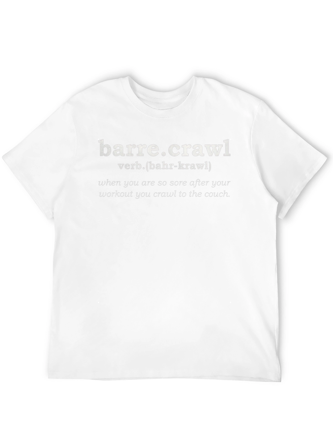Barre.Crawl Definition Black T-Shirt