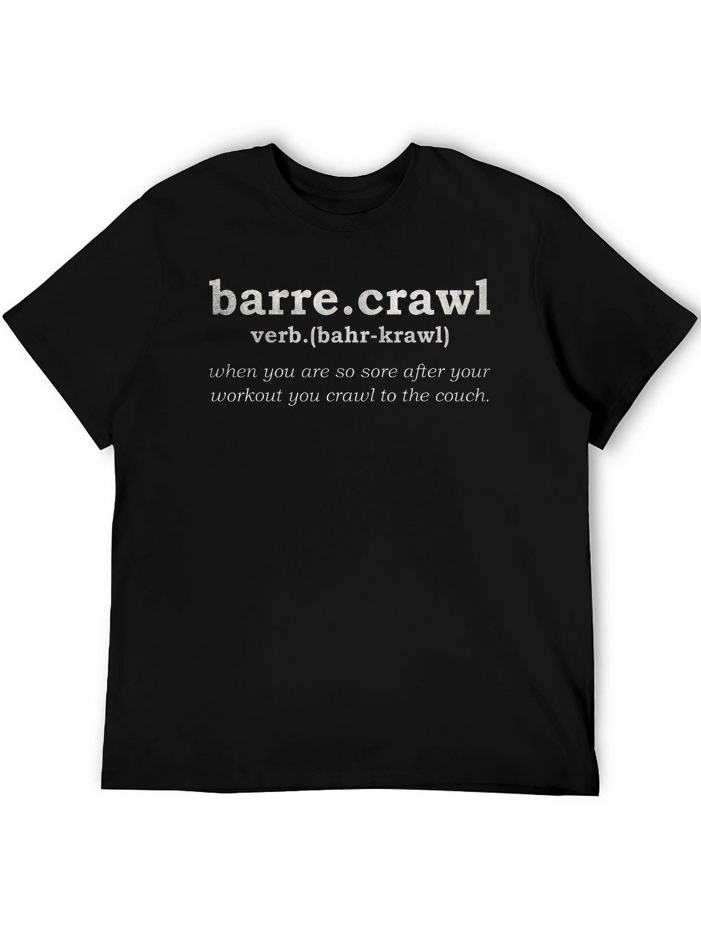 Barre.Crawl Definition Black T-Shirt