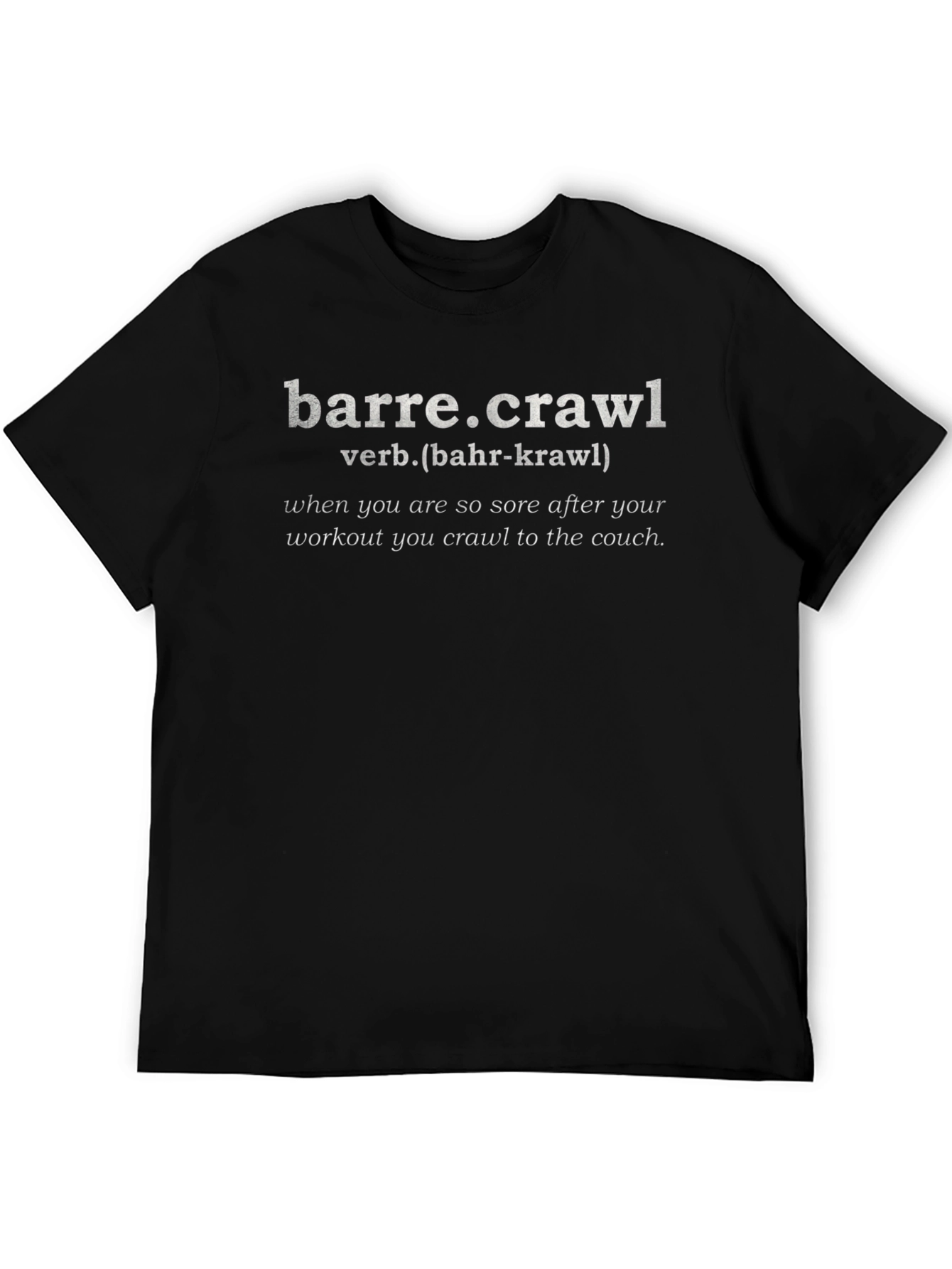 Barre.Crawl Definition Black T-Shirt