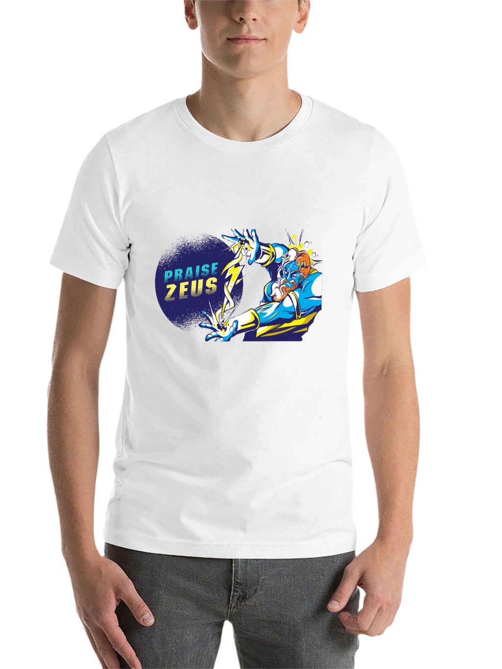 Praise Zeus Black Graphic Tee