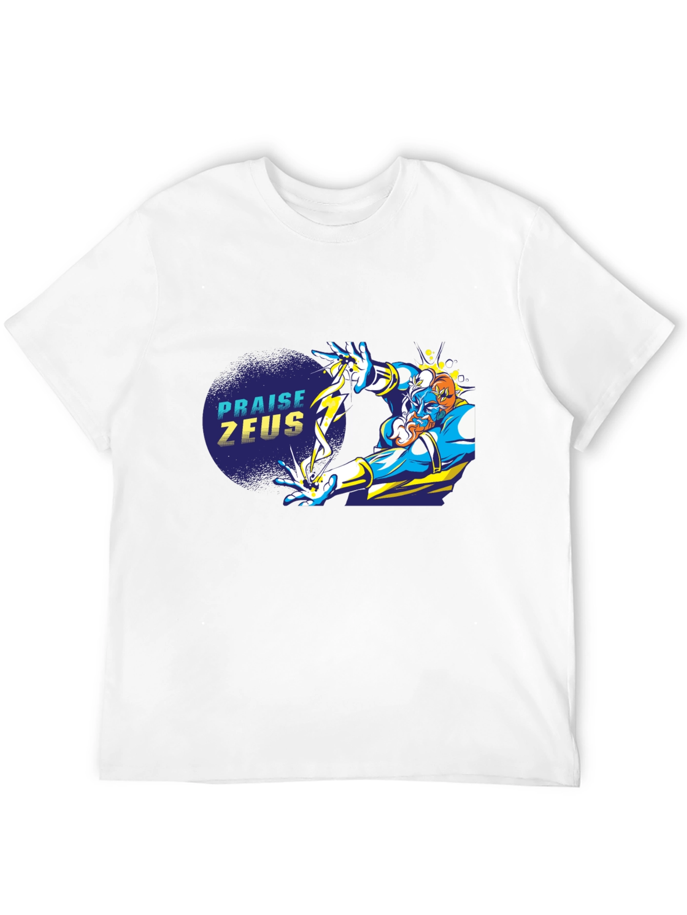 Praise Zeus Black Graphic Tee