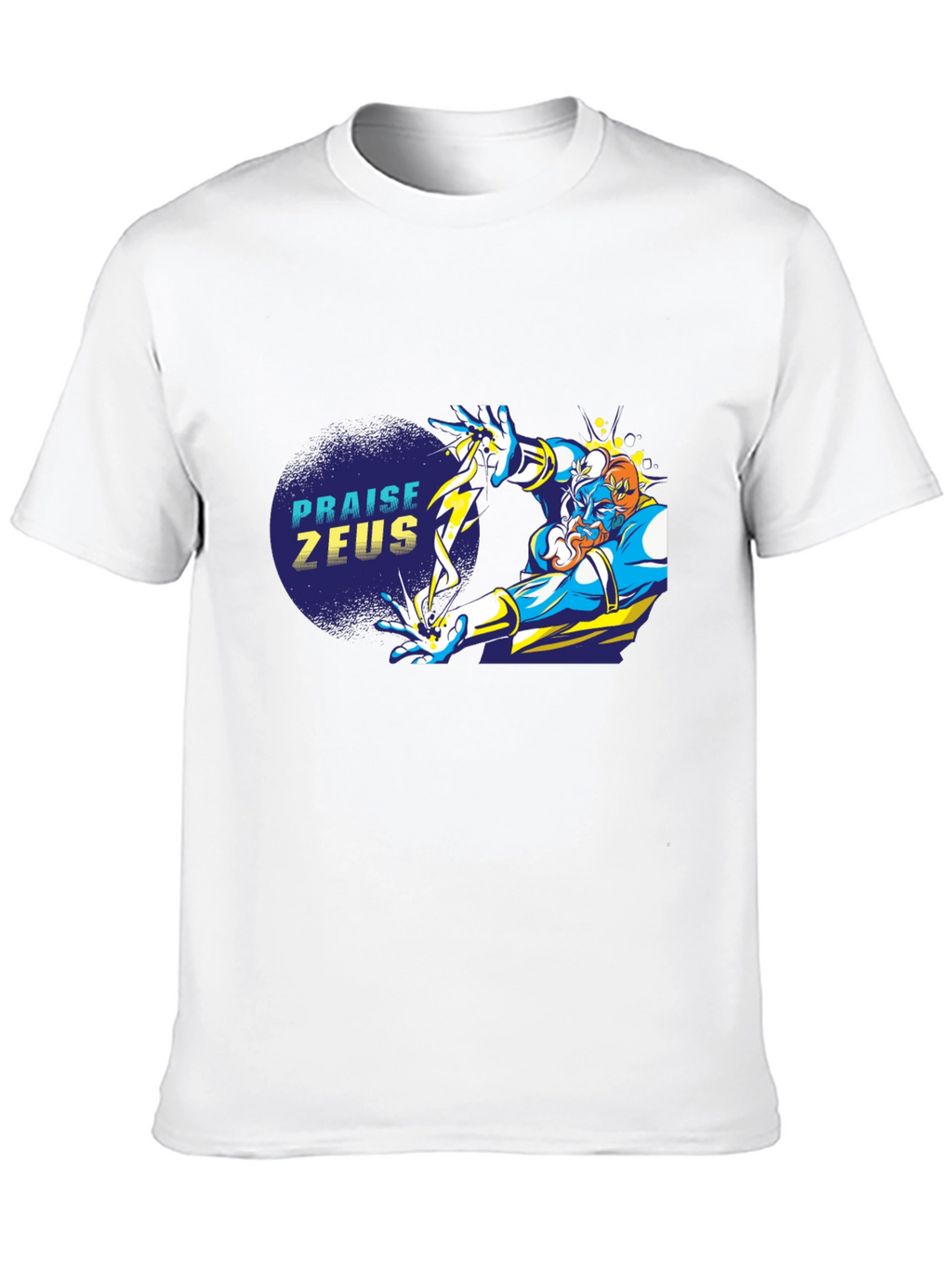 Praise Zeus Black Graphic Tee