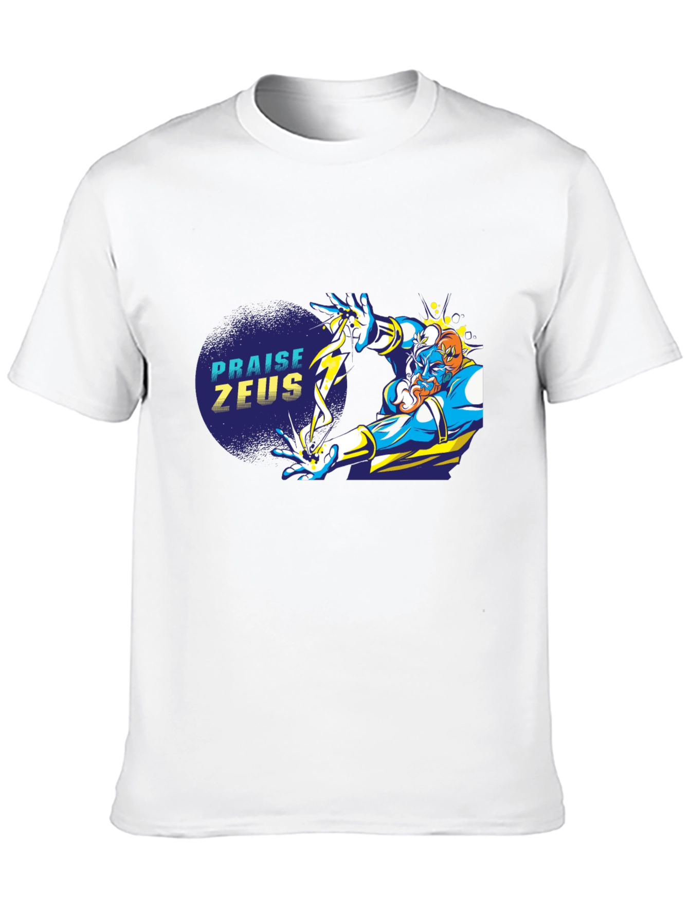 Praise Zeus Black Graphic Tee