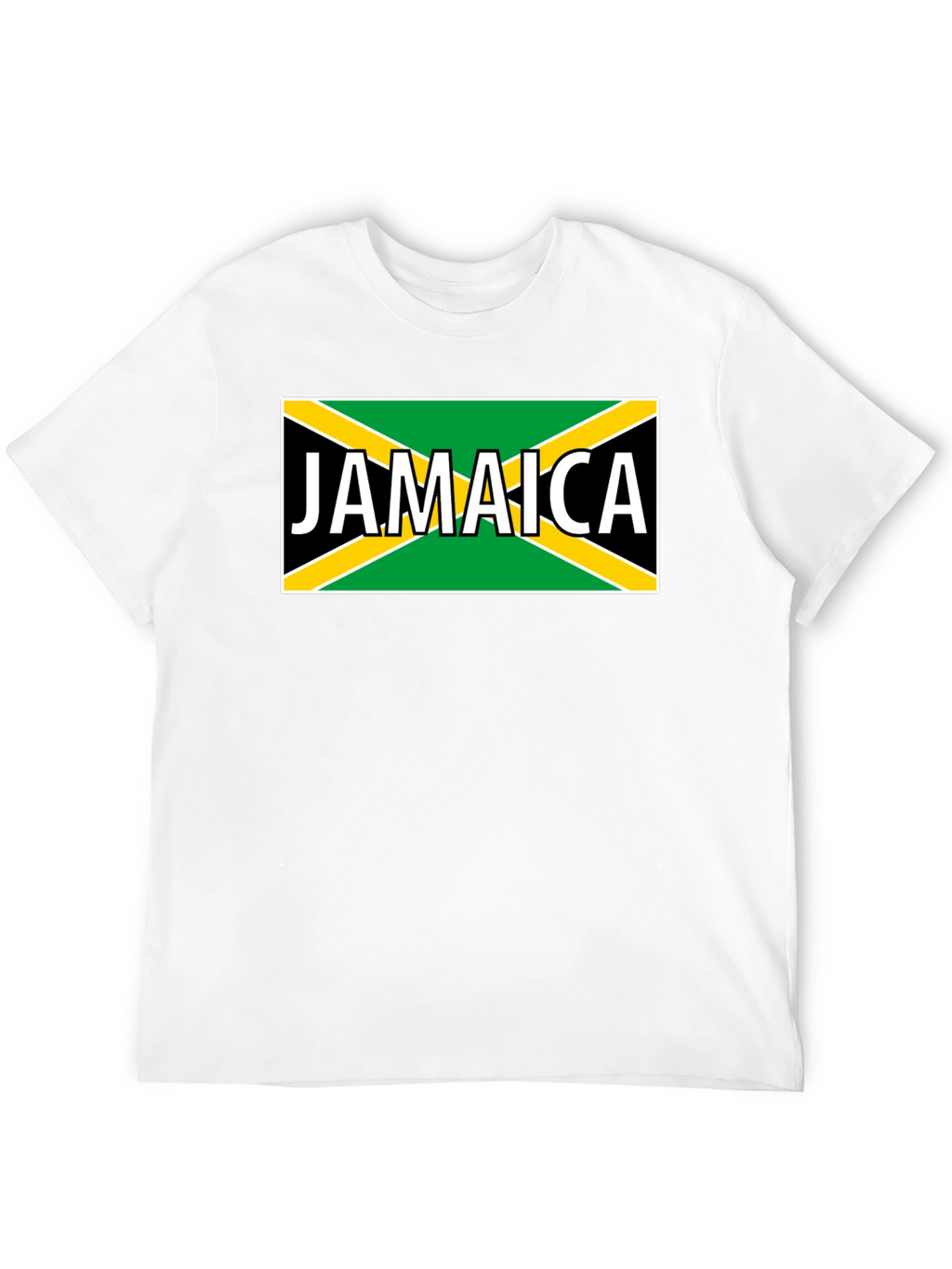 Jamaica Flag Graphic Black T-Shirt