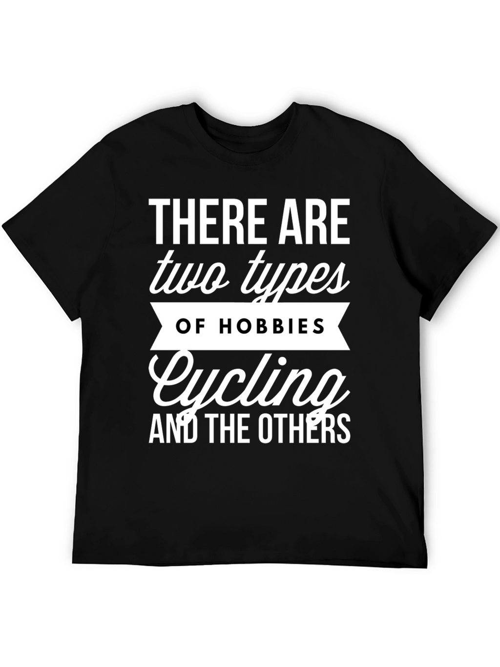 Cycling Hobbies Graphic Tee - Black