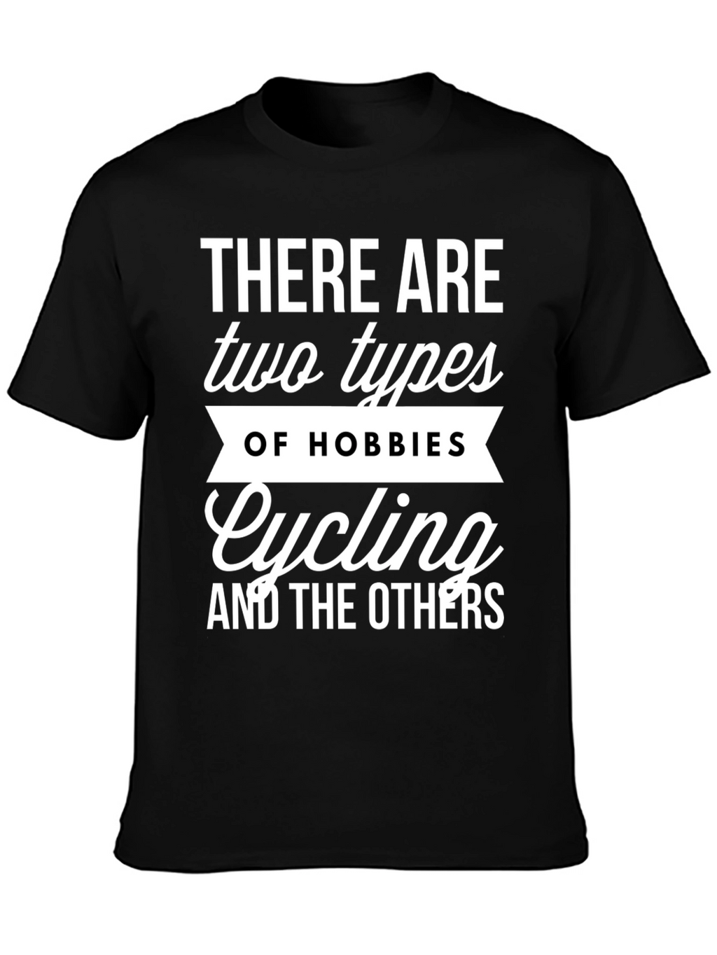 Cycling Hobbies Graphic Tee - Black