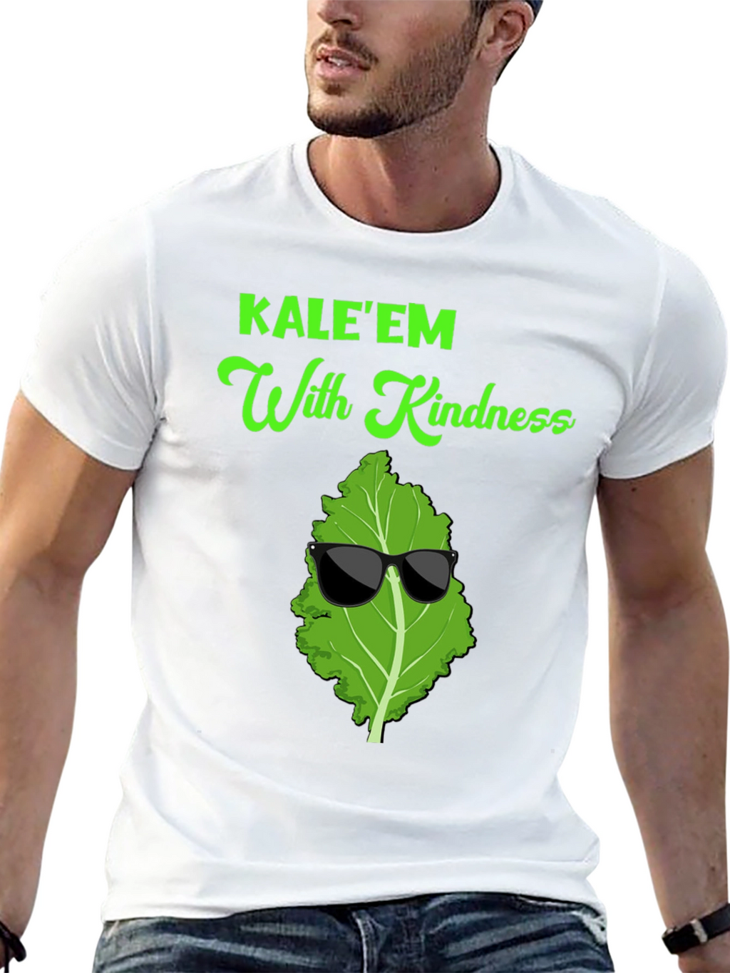 KALEEM With Kindness T-Shirt Cool Vegan Tee
