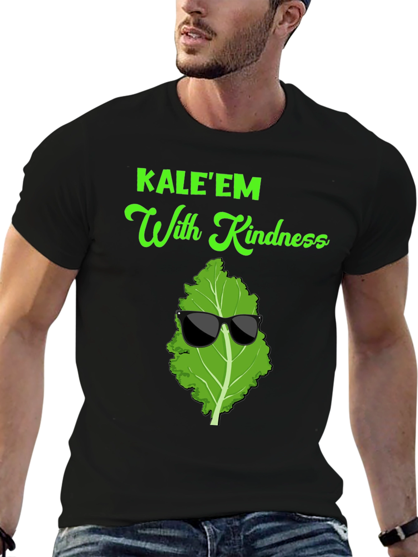 KALEEM With Kindness T-Shirt Cool Vegan Tee