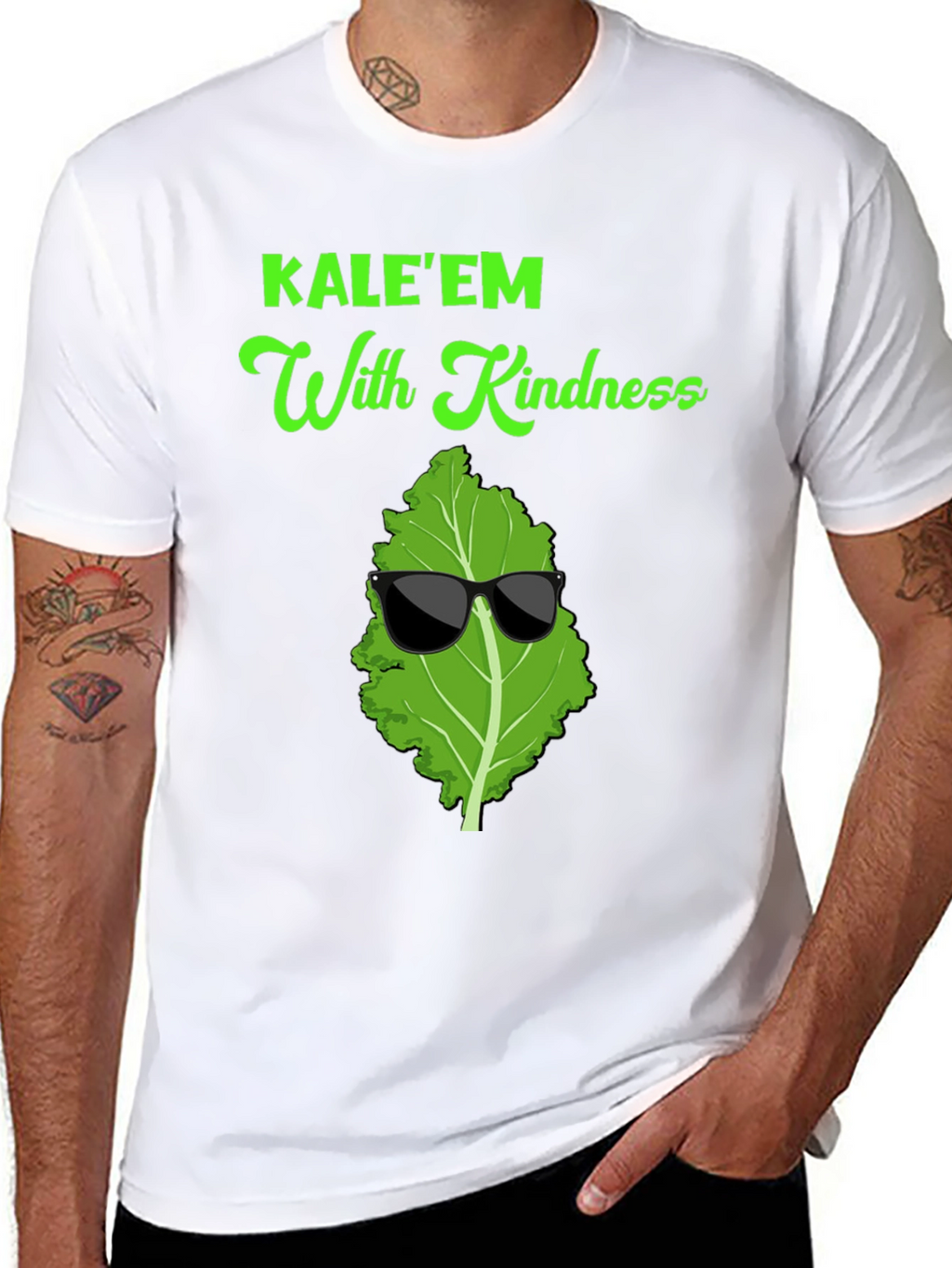 KALEEM With Kindness T-Shirt Cool Vegan Tee