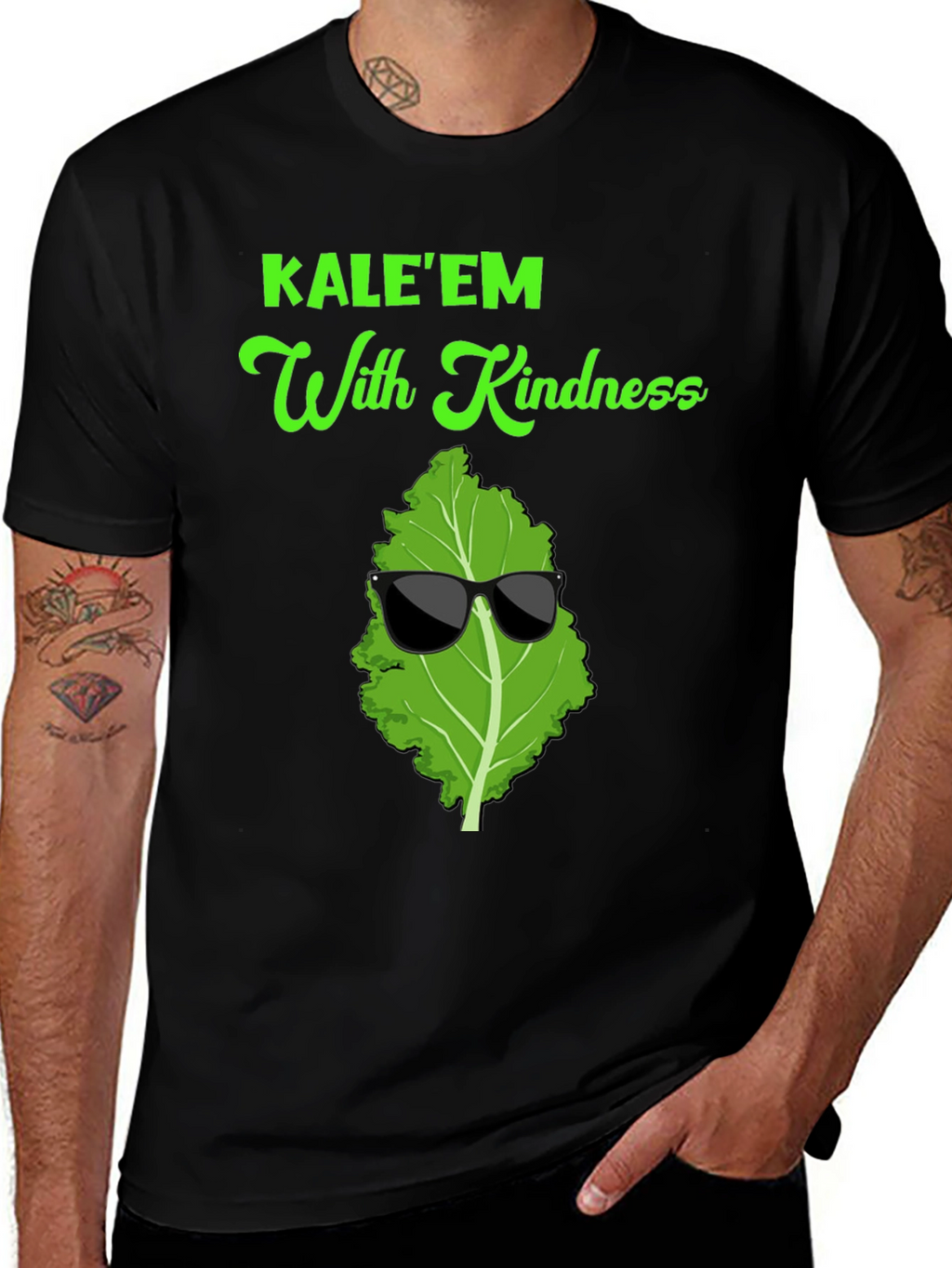 KALEEM With Kindness T-Shirt Cool Vegan Tee