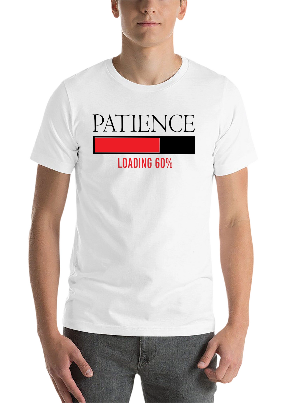 Patience Loading Funny Graphic Tee - Black T-Shirt