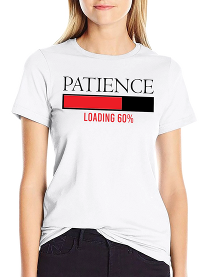 Patience Loading Funny Graphic Tee - Black T-Shirt