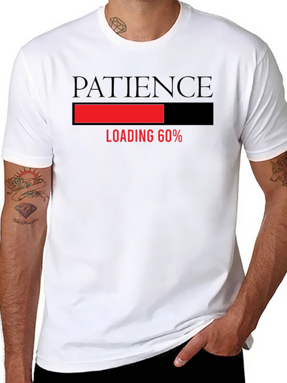 Patience Loading Funny Graphic Tee - Black T-Shirt