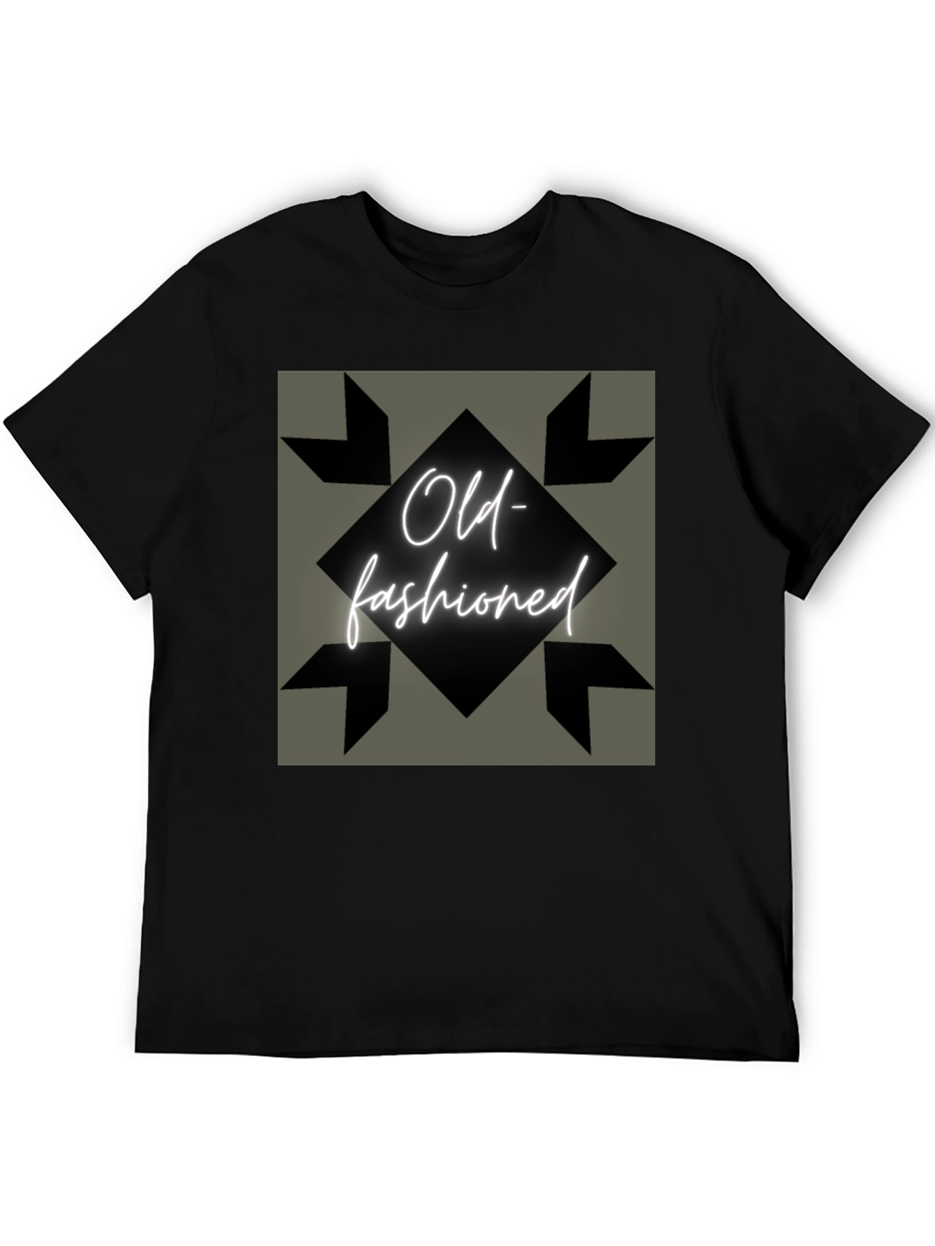Old-Fashioned Graphic Tee - Vintage Style Comfort