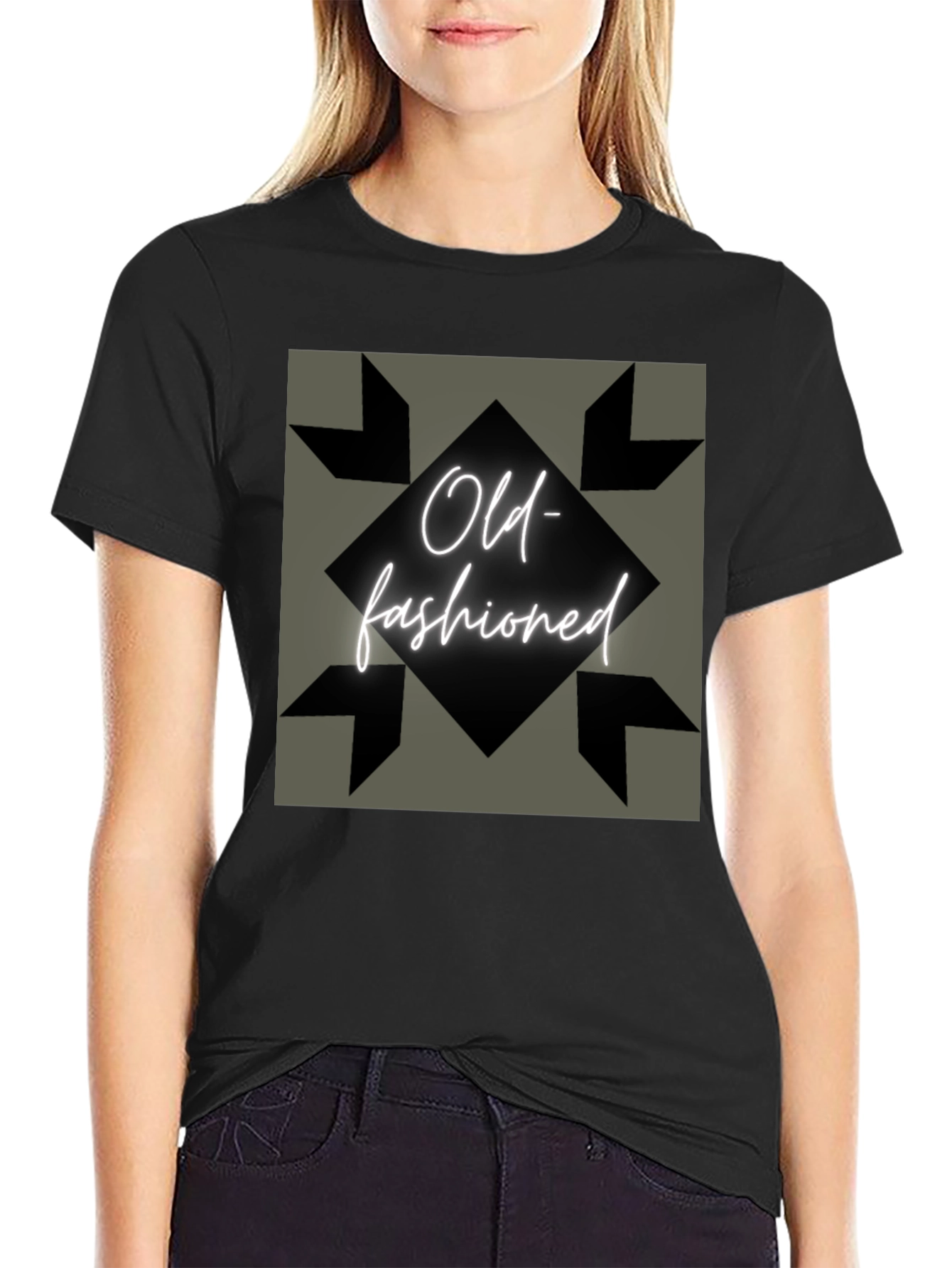 Old-Fashioned Graphic Tee - Vintage Style Comfort