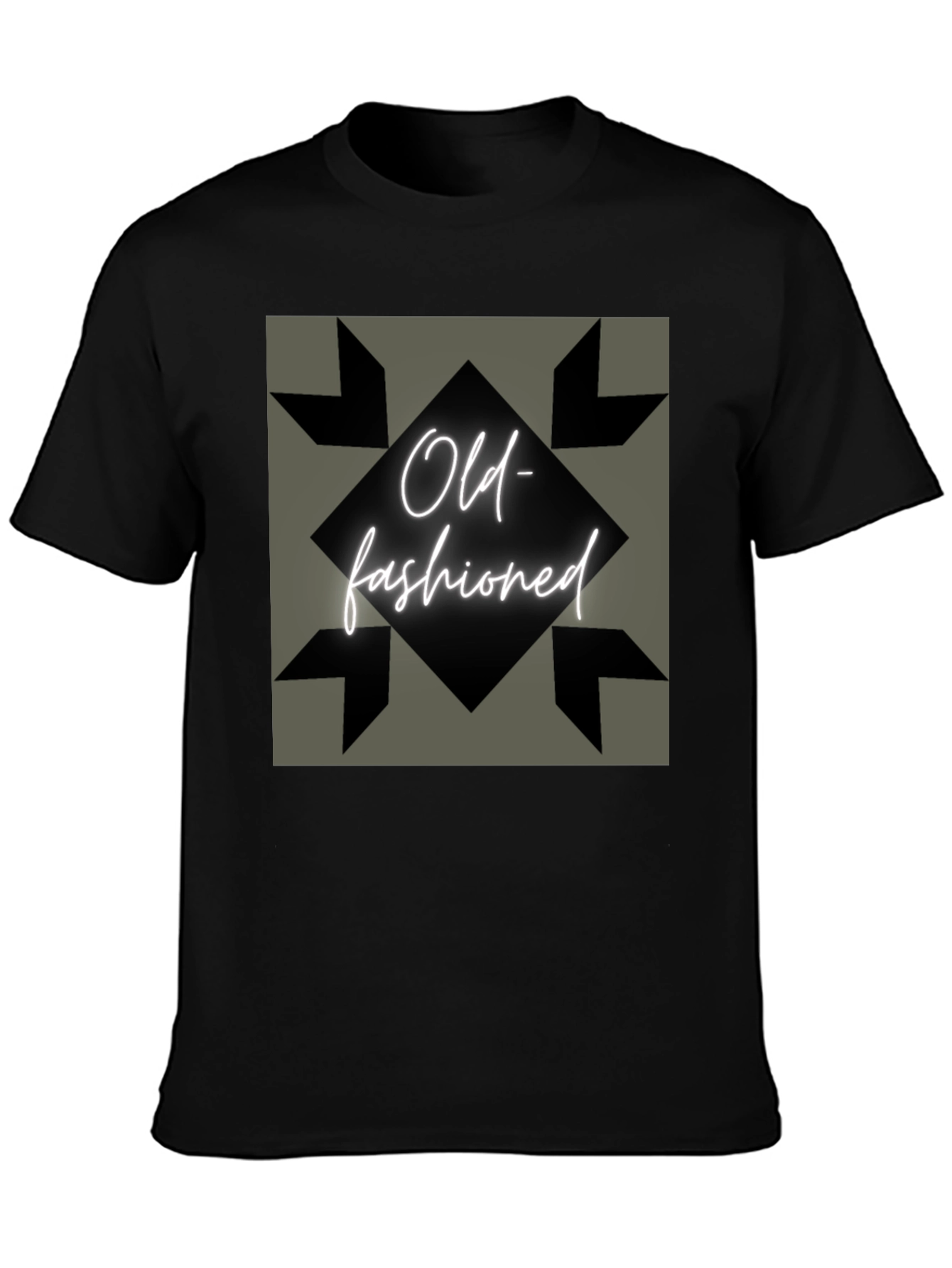 Old-Fashioned Graphic Tee - Vintage Style Comfort