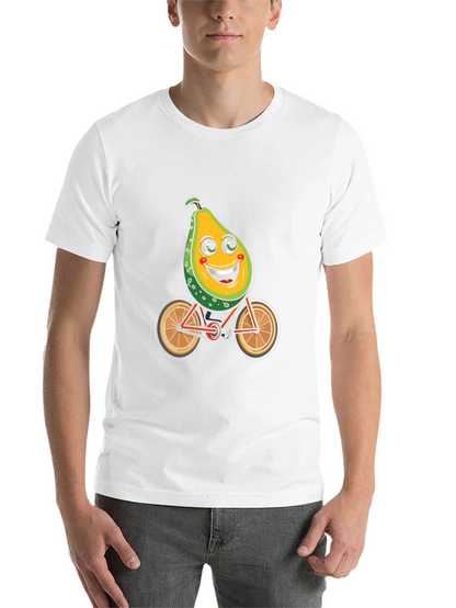 Avocado Bike Ride Graphic Tee - Black