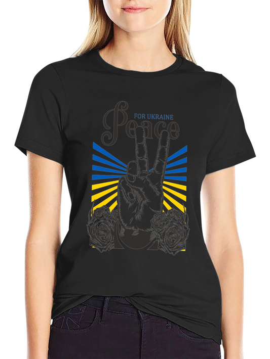 Peace for Ukraine Graphic T-Shirt